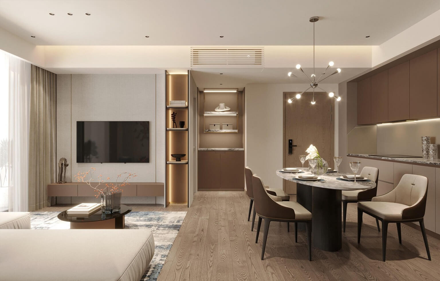 nội thất căn hộ sky m hạ long