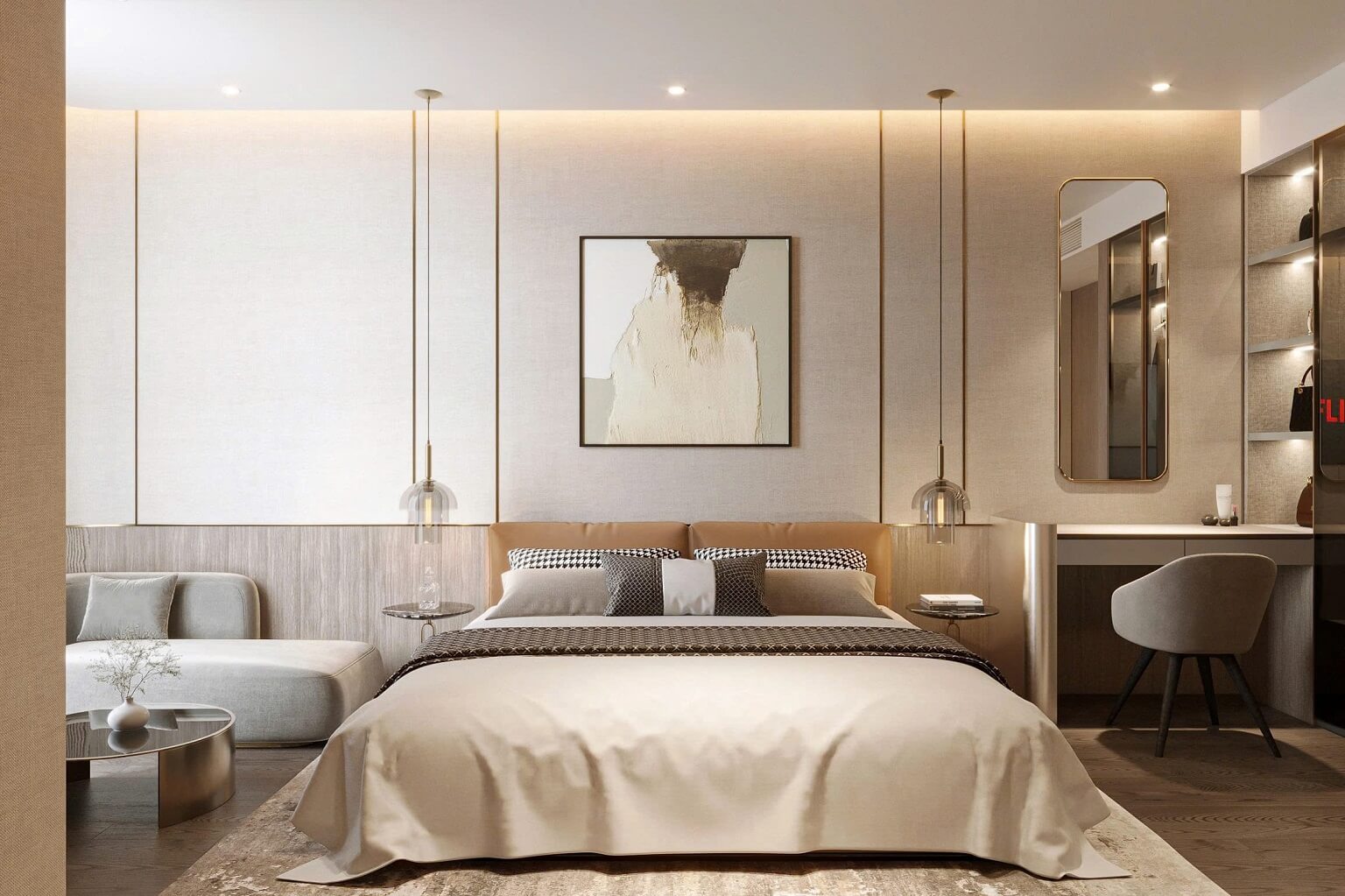 nội thất căn hộ sky m hạ long